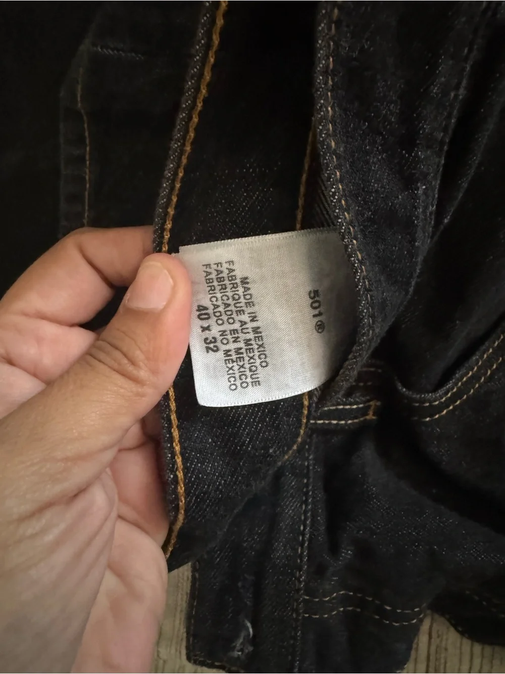 Levi's Men's Black Denim Straight Jeans